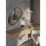 Зеркало асимметричной формы Oval Light Reflection варинант исполнения - 3 | Loft Concept в Волгограде