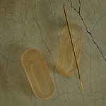 Подставка под благовония из эпоксидной смолы шампань Epoxy Resin Flowers Incense Oval Stand Champagne варинант исполнения - 2 | Loft Concept в Волгограде