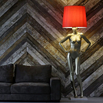 Лампа MANNEQUIN LAMP с абажуром руки на талии варинант исполнения - 3 | Loft Concept в Волгограде