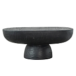 Столик кофейный черного цвета с овальной столешницей и круглым основанием Black Dalmen Table варинант исполнения - 1 | Loft Concept в Волгограде