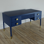 Письменный стол с 4-мя ящиками Elsa Dreams Blue варинант исполнения - 1 | Loft Concept в Волгограде