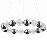 Светодиодная кольцевая люстра Crystal Globule Chrome Chandelier варинант исполнения - 1 | Loft Concept в Волгограде