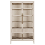 Витрина Primo со стеклянными фасадами и 2 ящиками Светлый дуб варинант исполнения - 7 | Loft Concept в Волгограде