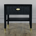 Прикроватная тумбочка с ящиком Elsa Dreams Black варинант исполнения - 5 | Loft Concept в Волгограде