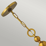 Люстра подвесная с белым тканевым цилиндрическим абажуром и декоративными шарами Hinkley варинант исполнения - 9 | Loft Concept в Волгограде