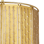 Люстра с золотым фактурным каркасом и тканевым абажуром Lustery Gold варинант исполнения - 1 | Loft Concept в Волгограде