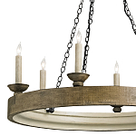 Люстра в форме кольца на 3-х черных цепях Glitter City Lights варинант исполнения - 1 | Loft Concept в Волгограде