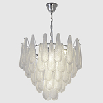 Люстра с подвесками из рифленного стекла в форме капель Textured Glass Chandelier варинант исполнения - 3 | Loft Concept в Волгограде