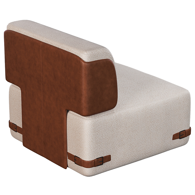 Кресло Richmond без подлокотников Молочный Коричневый в Волгограде | Loft Concept 