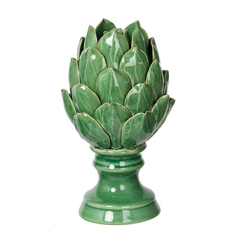 Статуэтка в виде артишока из зелёной керамики с глянцевыми лепестками Artichoke Decor Зеленый Статуэтка в виде артишока из зелёной керамики с глянцевыми лепестками Artichoke Decor Зеленый в Волгограде | Loft Concept