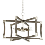 Подвесной светильник в форме фонаря серый Gray Eco Lantern варинант исполнения - 3 | Loft Concept в Волгограде