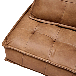 Модульное коричневое кожаное кресло Caron Leather Armchair варинант исполнения - 7 | Loft Concept в Волгограде