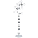 Торшер с плафонами из стеклянных шаров Pearls Suspension Chrome Floor Lamp варинант исполнения - 1 | Loft Concept в Волгограде