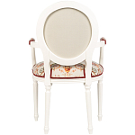 Полукресло из массива бука бежевое с растительным орнаментом Raffael Angel Beige Chair варинант исполнения - 2 | Loft Concept в Волгограде