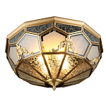 Люстра потолочная Leoni в витражной технике варинант исполнения - 1 | Loft Concept в Волгограде