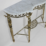 Консоль бронзовая с мраморной столешницей Bronze Console варинант исполнения - 1 | Loft Concept в Волгограде