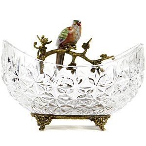 Чаша Transparent Bowl with Bird