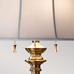 Торшер цвета латунь с белым текстильным абажуром Feiss варинант исполнения - 5 | Loft Concept в Волгограде