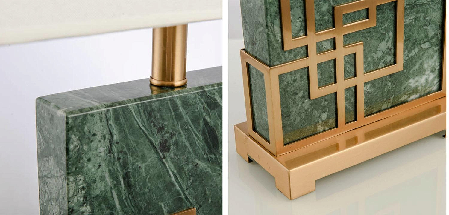 Настольная лампа Table Lamp marble green Настольная лампа Table Lamp marble green - Loft-Concept в Волгограде