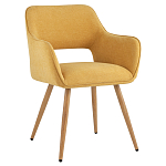 Стул в рогожке желтого цвета NEASAN STOOL варинант исполнения - 1 | Loft Concept в Волгограде