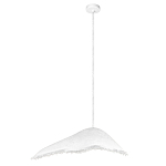 Подвесной светильник с асимметричным волнообразным абажуром и фактурной бахромой по краю Tactile Line варинант исполнения - 2 | Loft Concept в Волгограде