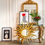 Зеркало-солнце круглое с золотыми с лучами Rays of Peace варинант исполнения - 3 | Loft Concept в Волгограде