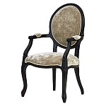 Стул из массива березы с подлокотниками и мягкой обивкой Vintage варинант исполнения - 1 | Loft Concept в Волгограде