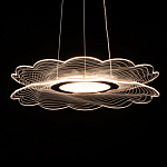 Люстра с прозрачным волнистым плафоном в форме цветка Ethereal Bloom варинант исполнения - 5 | Loft Concept в Волгограде