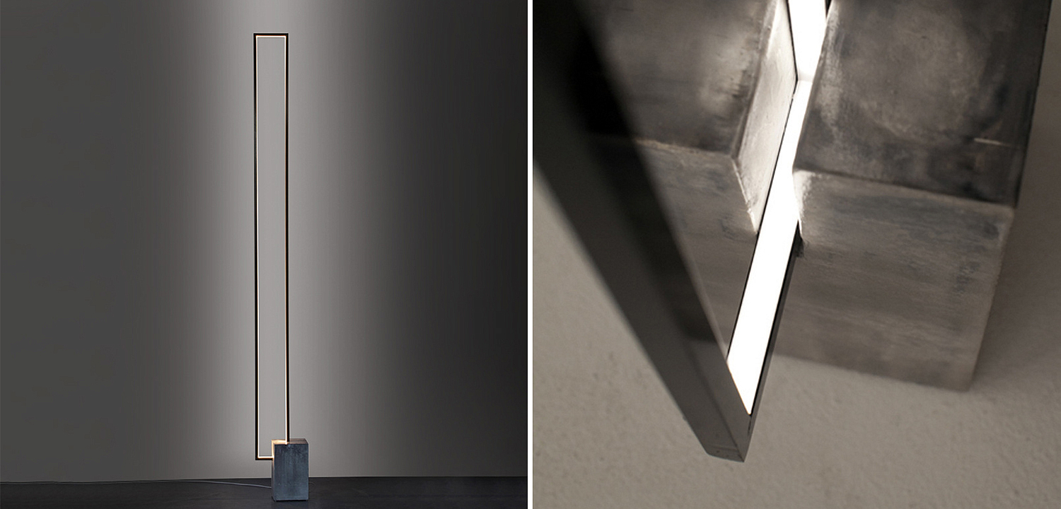 Торшер Лофт Светодиодный Rectangular Vertical LED Floor Lamp Торшер Лофт Светодиодный Rectangular Vertical LED Floor Lamp - Loft-Concept в Волгограде