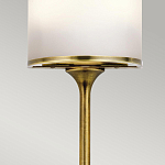 Бра вертикальное с белым полукруглым плафоном и длинным стержнем S Kichler варинант исполнения - 4 | Loft Concept в Волгограде