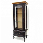 Витрина однодверная с ящиком и 3-мя полками из массива березы Vintage варинант исполнения - 1 | Loft Concept в Волгограде