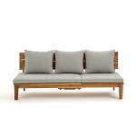 Садовый диван-трансофрмер Kate серый варинант исполнения - 5 | Loft Concept в Волгограде