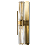 Бра с двумя хрустальными цилиндрическими плафонами Glass TUBE варинант исполнения - 1 | Loft Concept в Волгограде