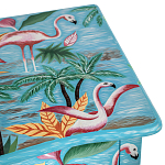 Комод с росписью Розовый фламинго L.XV CHEST OF DRAWERS Flowers with Flamingo варинант исполнения - 4 | Loft Concept в Волгограде