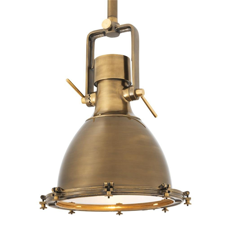 Люстра Lamp Sea Explorer Brass Латунь Античная полированная Прозрачное Стекло в Волгограде | Loft Concept 