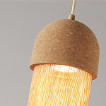 Подвесной светильник натуральная пробка с бахромой Natural Cork варинант исполнения - 3 | Loft Concept в Волгограде