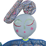 Кукла из одежды и павлопосадских платков Rusalka Blue Jeans 2 варинант исполнения - 2 | Loft Concept в Волгограде