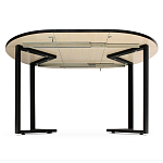 Стол обеденный раздвижной со столешницей бежевый мрамор Magali варинант исполнения - 3 | Loft Concept в Волгограде