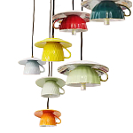 Подвесные светильники в виде разноцветных чашек Flower Reversal варинант исполнения - 2 | Loft Concept в Волгограде