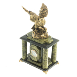 Часы настольные из натурального камня с декором в виде орла Eagle Stone Clock варинант исполнения - 10 | Loft Concept в Волгограде