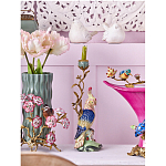 Подсвечник в образе попугая из фарфора с бронзовыми элементами Eden Garden варинант исполнения - 2 | Loft Concept в Волгограде