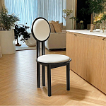 Дизайнерский стул из массива дерева с круглой спинкой Infinitude варинант исполнения - 1 | Loft Concept в Волгограде