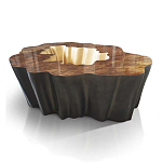 Кофейный стол Burl Exotic tree Coffee Table Black варинант исполнения - 1 | Loft Concept в Волгограде
