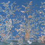 Обои ручная роспись Houghton Canton Blue варинант исполнения - 1 | Loft Concept в Волгограде