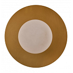 Бра круглое с плафоном из натурального камня на латунном основании Cryptocrystalline Stone варинант исполнения - 3 | Loft Concept в Волгограде