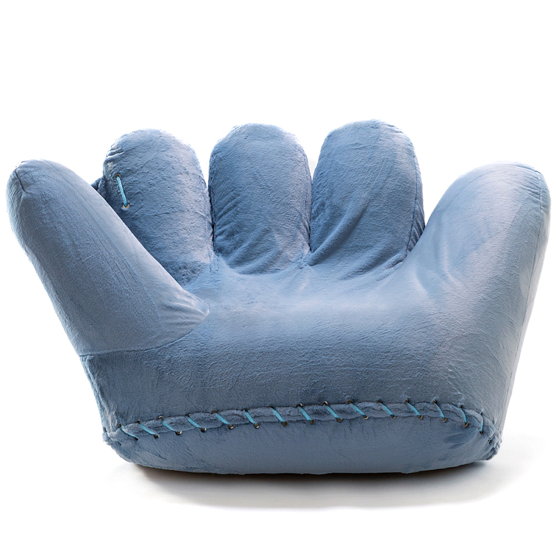 Дизайнерское плюшевое кресло в форме руки голубое Poltronova Joe Plush Baby Blue Armchair Голубой Дизайнерское плюшевое кресло в форме руки голубое Poltronova Joe Plush Baby Blue Armchair Голубой в Волгограде | Loft Concept