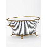 Кашпо Black white stripe варинант исполнения - 2 | Loft Concept в Волгограде