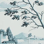 Обои ручная роспись Views of Italy Mare Verde варинант исполнения - 3 | Loft Concept в Волгограде