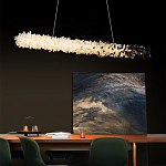 Люстра линейная светодиодная из необработанных кристаллов Mountain Comet варинант исполнения - 4 | Loft Concept в Волгограде