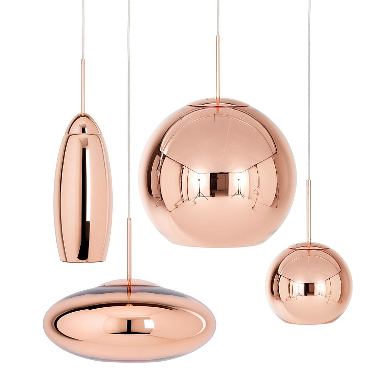 Люстра Tom Dixon Copper Wide Pendant Lamp Медь Люстра Tom Dixon Copper Wide Pendant Lamp Медь в Волгограде | Loft Concept